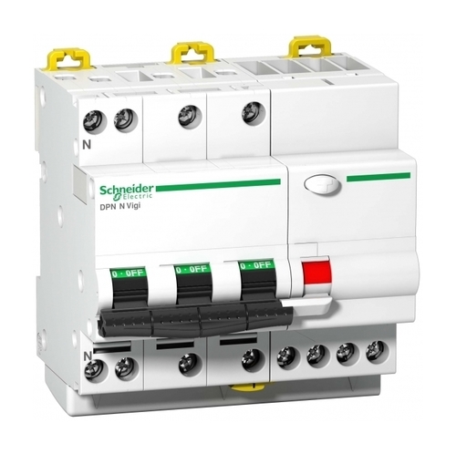 Дифавтомат Schneider Electric Acti9 4P 10А (B) 6кА 30мА (AC)