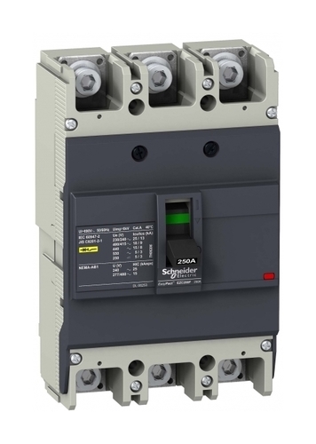 Силовой автомат Schneider Electric Easypact EZC 250, TM-D, 15кА, 3P, 160А