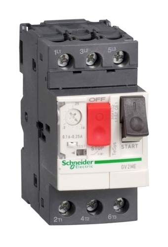 Силовой автомат для защиты двигателя Schneider Electric TeSys GV2 18А 3P, термомагнитный расцепитель, GV2ME20TQ