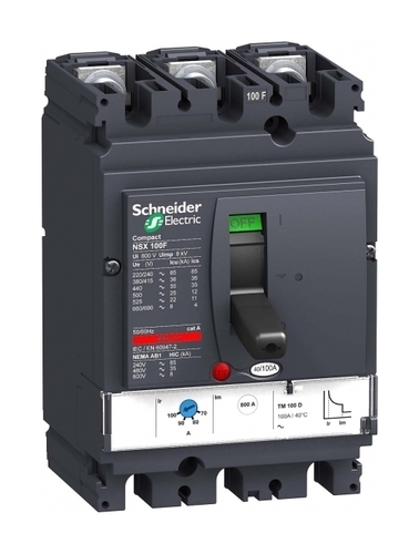 Силовой автомат Schneider Electric Compact NSX 100, TM-D, 25кА, 3P, 50А