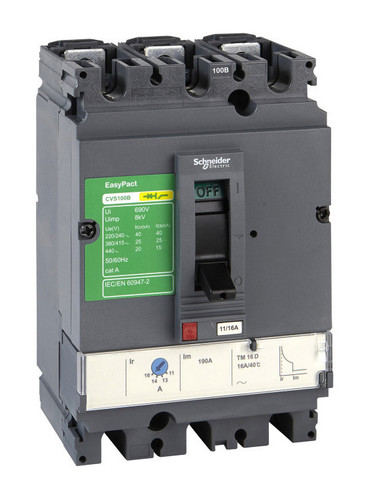 Силовой автомат Schneider Electric EasyPact CVS 16, TM-D, 25кА, 3P, 100А