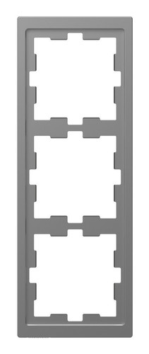Рамка 3 поста Schneider Electric MERTEN D-LIFE, нержавеющая сталь